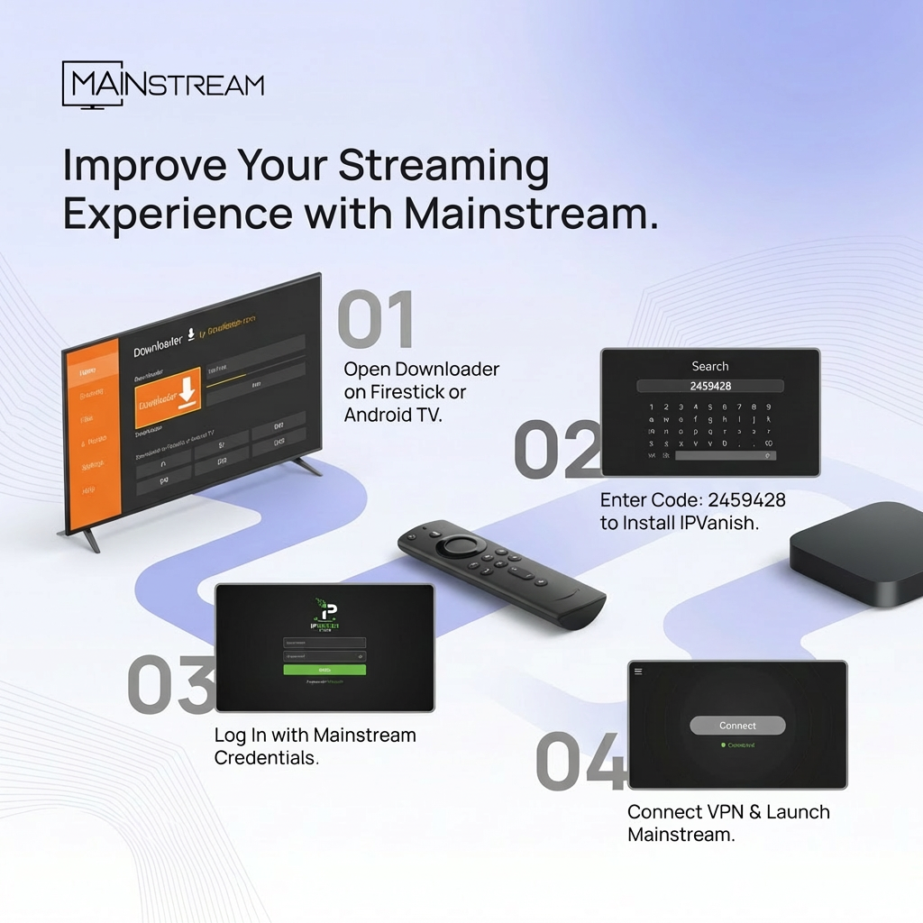 How to Download and Connect IPVanish VPN for Mainstream